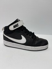 Nike Youth Court Borough Mid 2 Sneakers Black, Boys Size 7Y