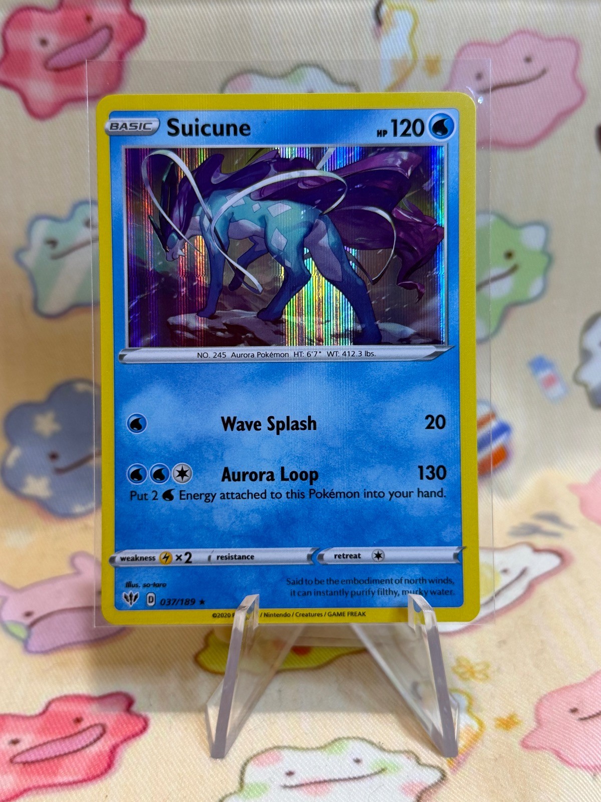 Suicune 37/189 Holo Pokemon Near Mint