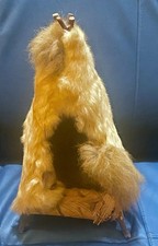 Vintage Tipi 15  Wood Fur Construction Inside is Lined with Plant Material