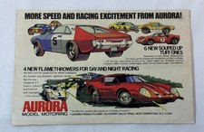 1970 Aurora slot cars ad ~ TUFF ONES and FLAMETHROWERS