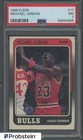 1988 Fleer Basketball #17 Michael Jordan Chicago Bulls HOF PSA 7 NM