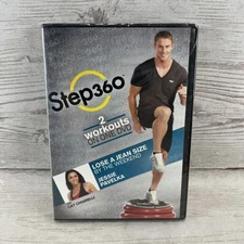 New Sealed STEP 360 2 WORKOUTS ON ONE DVD WITH CAT CHIARELLI DVD Free Ship!