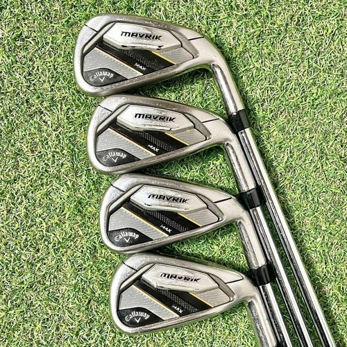 Callaway Right Handed Iron Set MAVRIK Max 4-9,P,A Max KBS Shaft Flex R - Picture 2 of 9