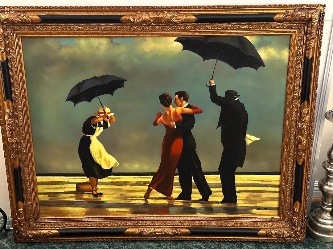 Jack Vettriano Poster „Der Singende Butler“ – Kunstdruck 80 X 60 Cm, Wanddekoration