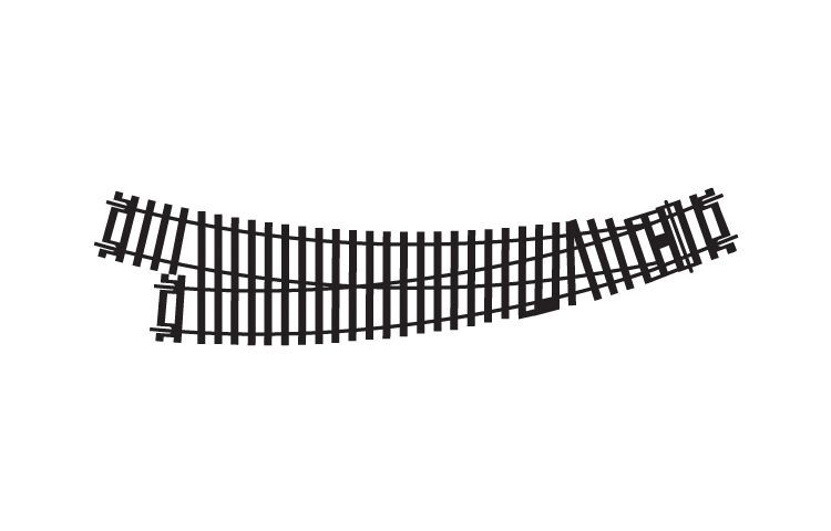 OO Gauge Hornby R8075 Right Hand Curved Point - Image 4
