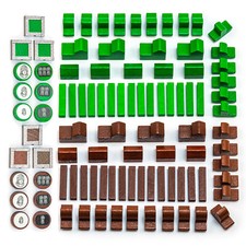 5-6 Spieler Straßen Stadtmauern Aufkleber passend für Die Siedler von Catan Holz