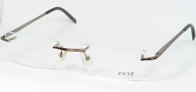 EXTE EX 165 03 SHINY BROWN EYEGLASSES GLASSES RIMLESS EX16503 54-17-135mm Italy