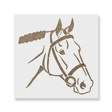 Horse Head Stencil - Durable & Reusable Mylar Stencils