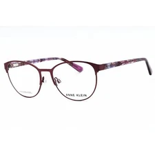 Anne Klein Women's Eyeglasses Plum Metal Full Rim Oval Shape Frame AK5097 500