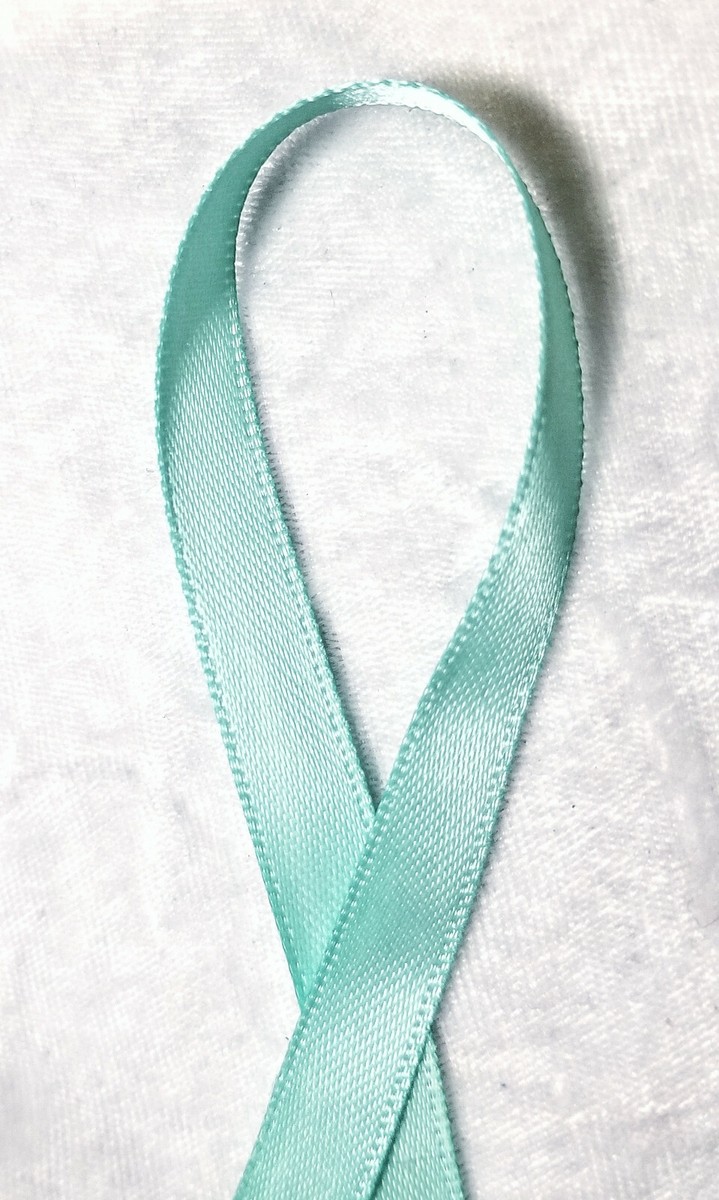 Creative Ideas Solid Satin Ribbon - 3/8 Inch X 100 Yards Turquoise