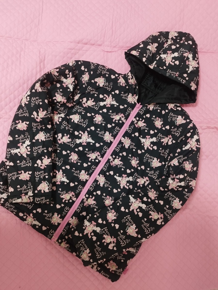 mezzo piano 150cm black heart padded jacket heiseiretro Japanese