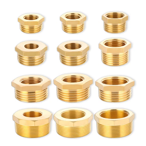 Gewindefittings aus Messing Reduzierstück Reduzierung AG auf IG 1/8 bis 2 Zoll - Bild 2 von 48