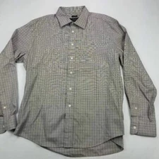 Jos. A. Bank Shirt Mens XL Reserve Plaid Long Sleeve Tailored Fit Button Front