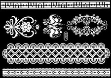 White Temporary Tattoo Stick-On Bride Wedding Henna Foot Chain Flash J4W
