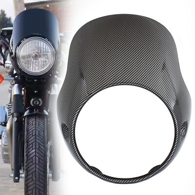Carbon Fiber Headlight Fairing Cowl For Triumph Bonneville T100 T120 Thruxton