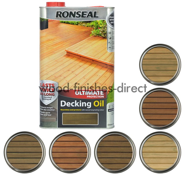 Ronseal Ultimate Protection 5L Natural Oak Decking Oil for sale online