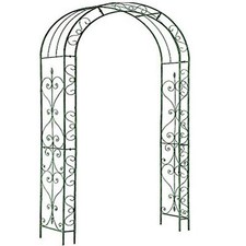 Metal Wooden Garden Arch Rose Archway Pergola Arbour Climbing Plants Trellis
