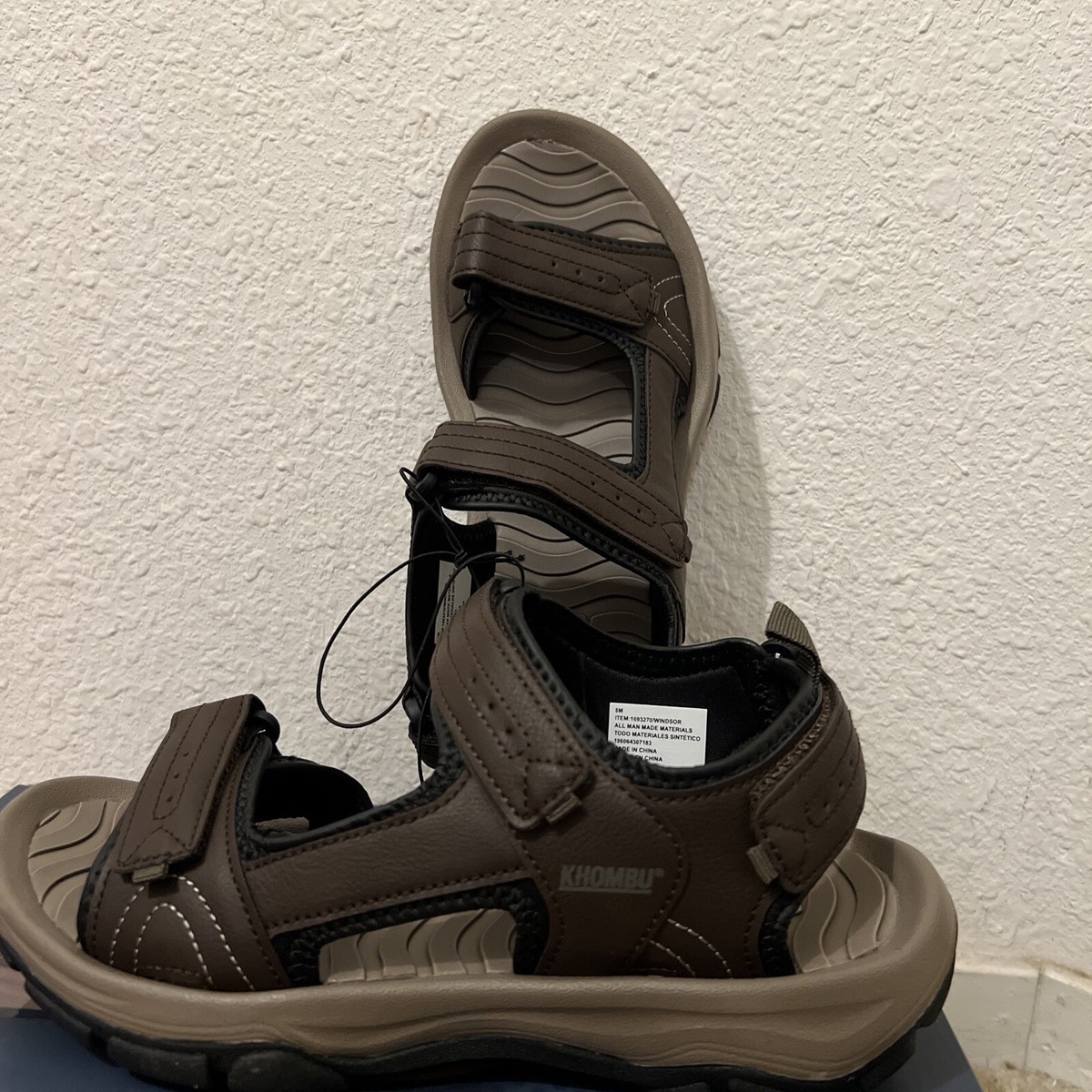 Khombu Size 10 M WINDSOR Brown Sport Sandals New Men\'s Shoes Amazon.com | Khombu Men Hal Fisherman Sandals for Men  main image 2