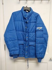 Vintage Swingster Jacket Mens Medium Blue 70s Puffer Farmer Made in USA