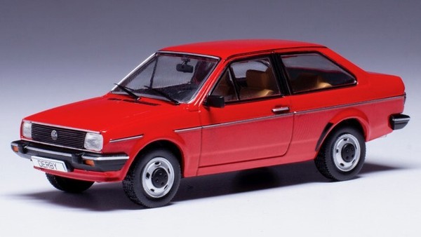 Ixo 1/43 Vw Derby Mk Ii 1981 Rot Modellbau Statisches Modell Diecast-image