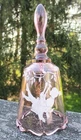 Fenton Mary Gregory Girl on Swing Dusty Rose Pink Bell 7463 Orignal Labels VTG