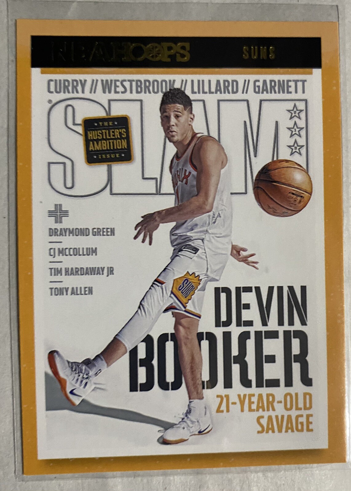 2021-22 Panini NBA Hoops DEVIN BOOKER SLAM Magazine Cover #213