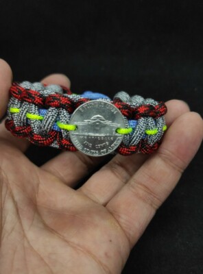 Paracord Armband mit Münze Five Cents USA Handarbeit Unikat wie du !! 