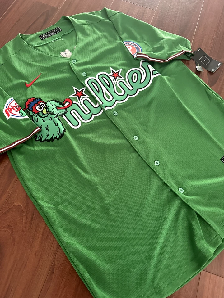NEW Custom Mens Philadelphia Phillies Philly Phanatic Stitched Jersey USA Seller - Image 2 of 4