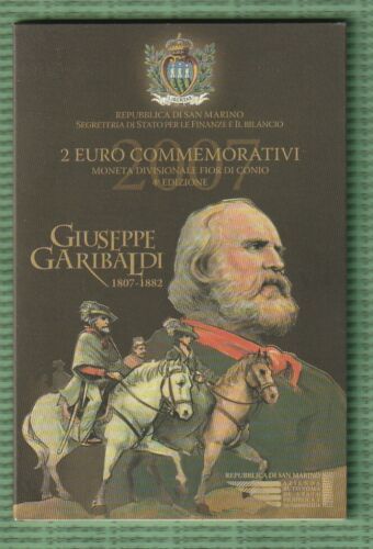 San Marino - 2 Euro Anno 2007, Giuseppe Garibaldi, Blister Originale - Foto 1 di 1