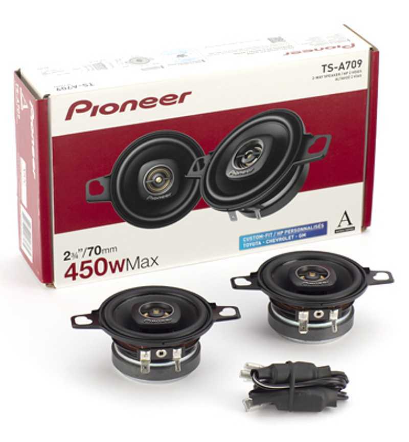 a−70 pioneer Pioneer TS-A709 2-3/4” 2-Way, 450 W Max power, 16mm Tweeter