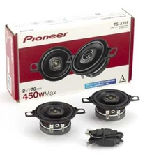 Pioneer TS-A709 2-3/4” 2-Way, 450 W Max power, 16mm Tweeter Coaxial Speaker Pair