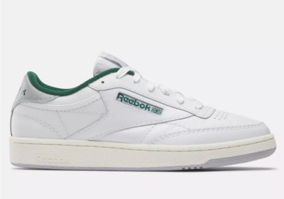 Reebok Club C 85 Leather Chalk Dark Green Men's Sneakers