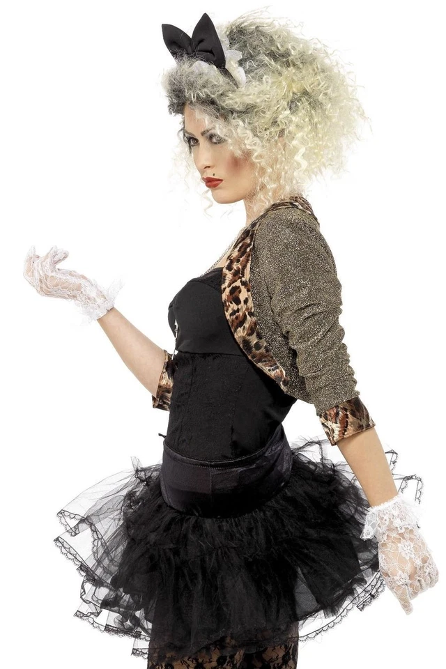 Años 80 Años 80 Pop Salvaje Niño Música Elegante Vestido Disfraz Madonna S - XXL por Smiffys Foto 2 de 4