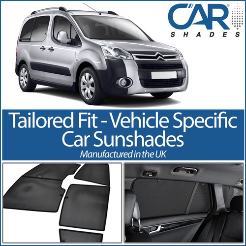 Citroen Berlingo 5dr 0818 UV CAR SHADES WINDOW SUN BLINDS PRIVACY
