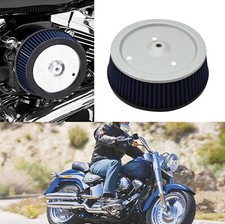 For 1999-17 Harley Dyna Softail Blue Big Sucker Stage Air Filter Cleaner Element