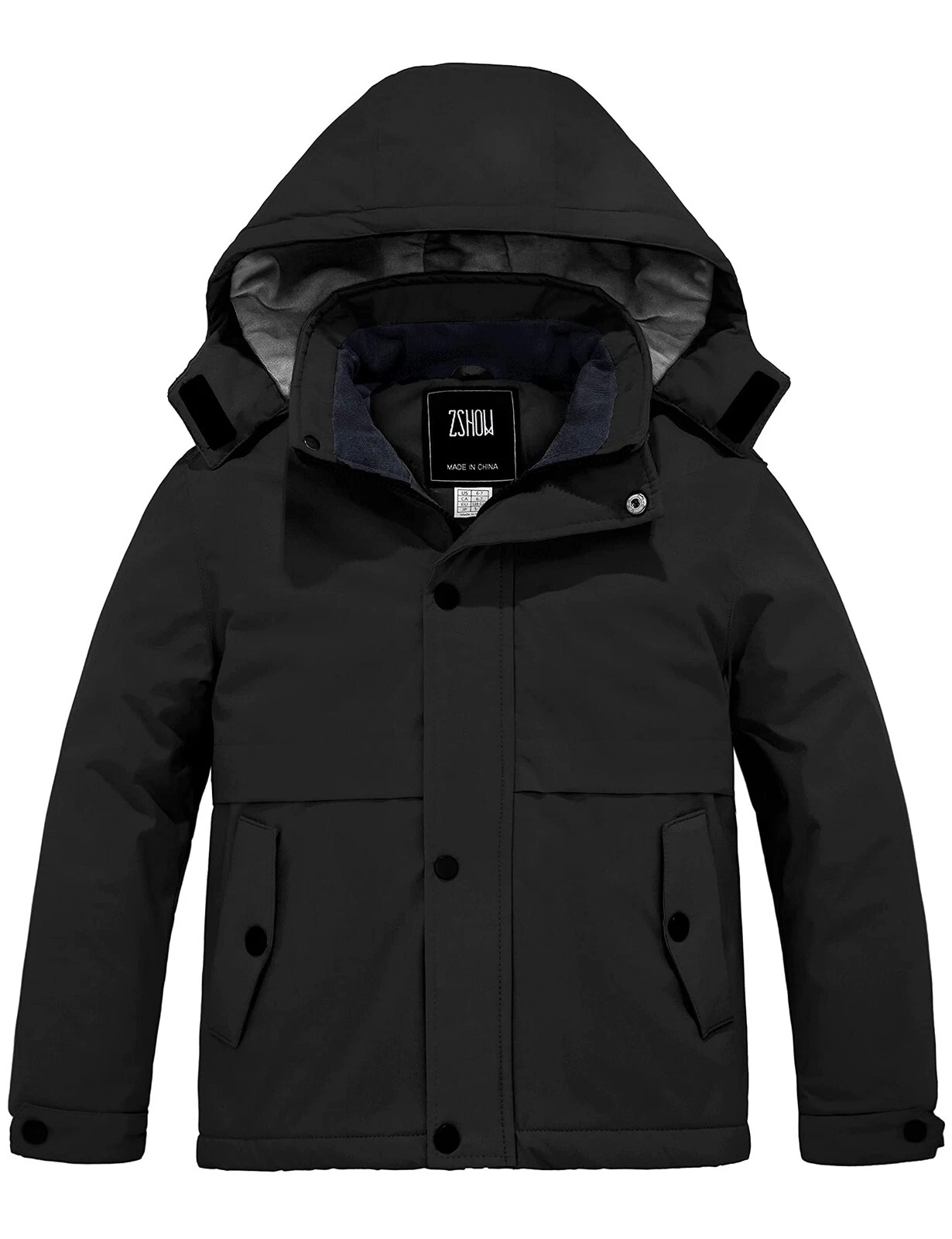 ZSHOW Boys' Waterproof Ski Jacket Hooded Fleece Lined Raincoat Warm Winter Coat
Opens in a new windo