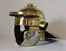 X-mas Gift Medieval Steel & Brass Coated Roman Gallic Niedermormter Helmet Gift