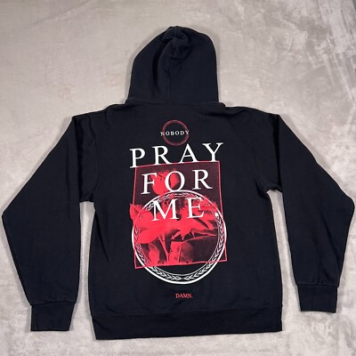 Kendrick Lamar Sweater Mens Size Small Black Damn Tour 2017 Fleece 