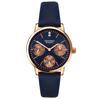 Sekonda Damenuhr 40304 blaues Armband - UVP 69,99£