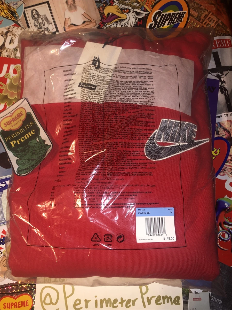 Nike supreme deals hooded sweatshirt