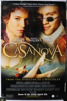 Casanova movie poster dvd release 27''X40'' NOS (b976)