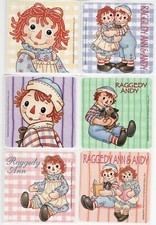 NEW Raggedy Ann & Andy Stickers Set of 6 by Sandylion Multiple Available