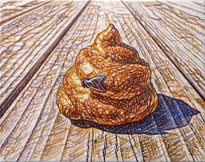Ted Vasin Painting Delightful Profile Contemporary Art Original Artwork
