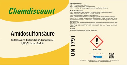 Amidosulfonsäure 1kg - Hochwirksamer Entkalker Für Haushaltsgeräte