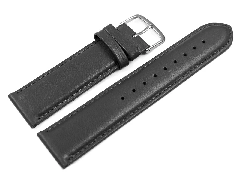 mastic bien le rendre plat bracelet montre cuir autruche charbon Accessible hanc