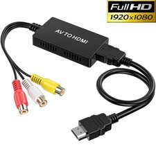 RCA auf HDMI 1080P AV Adapter mit HDMI-Kabel CVBS AV zu HDMI Video Audio 3 RCA