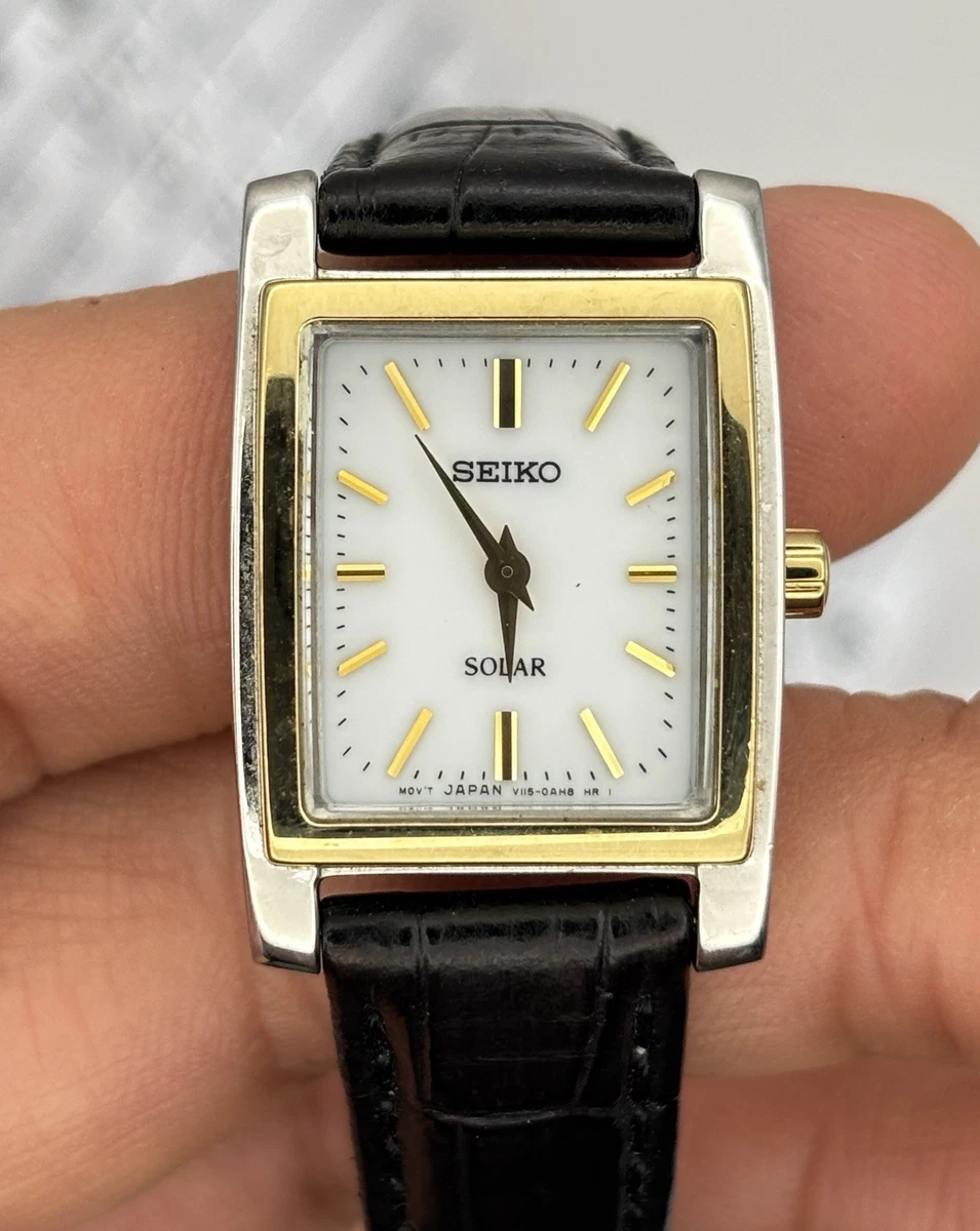 Seiko Solar Stainless Steel Case Square Wristwatches for sale | eBay