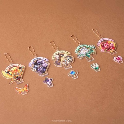 CookieRun Kingdom Ancient Cookies Acrylic Stand Keychain Pure Vanilla Dark Cacao