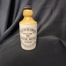 Vintage Stoneware Mineral Water Bottle By J.W. Dales & Son, Manchester