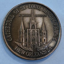 Cathedral Church Of St. Louis King Of France New Orleans Louisiana Coin Medal
